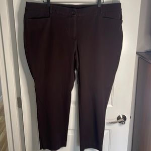 Chocolate Brown ankle length trousers